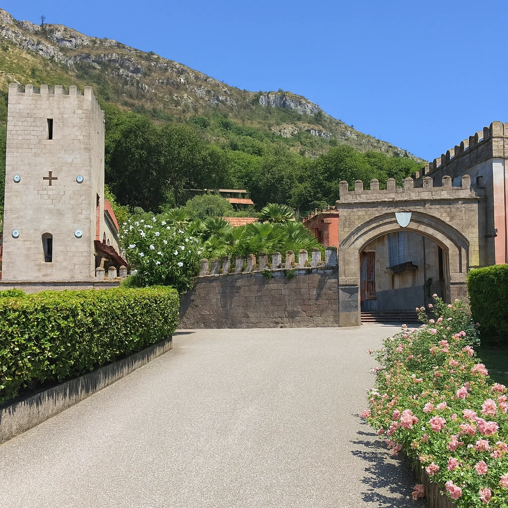 Interior vignette from the castle tower residence